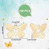 100Pcs Brass Pendants KK-DC0001-42-2