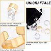 Unicraftale 24Pcs 4 Style 304 Stainless Steel Cuff Rings STAS-UN0032-75-4