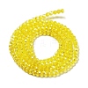 Electroplate Transparent Glass Beads Strands EGLA-A035-T3mm-A03-2
