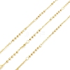 Brass Round Beaded Link Chains CHC-M025-20G-1