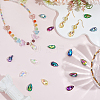 100Pcs 10 Colors Glass Pendants GLAA-SP0001-61-3