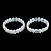 Opalite Faceted Beaded Stretch Bracelets for Women BJEW-K251-07Q-4