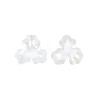 3-Petal ABS Plastic Imitation Pearl Bead Caps OACR-T018-05-2