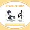 10Pcs 5 Colors Zinc Alloy Cuff Earrings for Women EJEW-HS0001-08-2