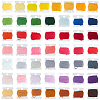   50 Cards 50 Colors 6-Ply Polyester Embroidery Floss OCOR-PH0002-04B-1