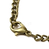 Alloy Glass Pendant Pocket Necklace WACH-S002-19AB-3