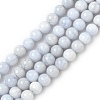 Natural Blue Lace Agate Beads Strands G-G344-A06-4mm-2
