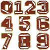 1Bag Sport Theme Number 0~9 Embroidery Cloth Iron on/Sew on Patches PATC-CY0001-65A-1