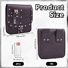 Rectangle PU Leather Medieval Waist Belt Bag with 2Pcs Glass Potion Bottles AJEW-WH0696-575A-2