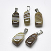 Natural Banded Agate/Striped Agate Pendants G-T122-20F-1