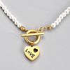 304 Stainless Steel Pendant Necklaces NJEW-B0001-10G-2
