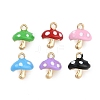 Alloy Enamel Pendants FIND-K020-23G-1