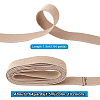 BENECREAT 18M 10 colors Flat Polyester Elastic Rubber Cord/Band EW-BC0001-06-2
