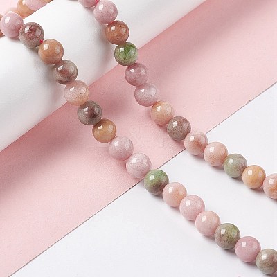 Natural White Jade Beads Strands X-G-I334-03B-1