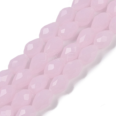 Electroplate Imitation Jade Glass Beads Strands EGLA-N013-J6mm-D01-1