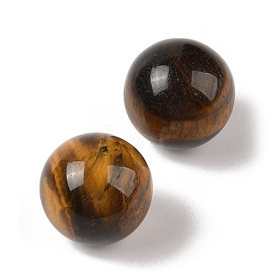 Natural Tiger Eye No Hole Sphere Beads G-K353-04D-04-1