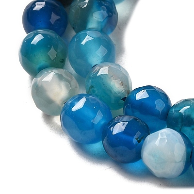 Natural Striped Agate/Banded Agate Beads AGAT-6D-2-1