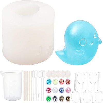 DIY Ghost Silicone Molds Kits DIY-OC0003-49-1