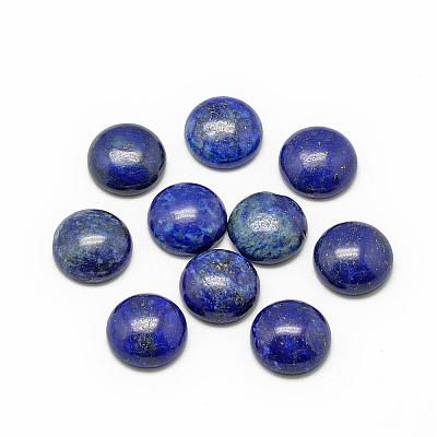 Natural Lapis Lazuli Cabochons G-R416-6mm-33-1