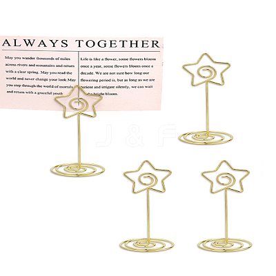 8Pcs Carbon Steel Name Card Holder AJEW-LP0010-29-1