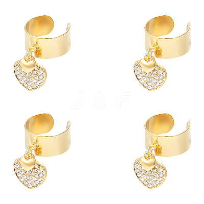 304 Stainless Steel Open Cuff Rings RJEW-UN00016-1