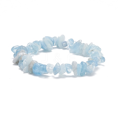 4Pcs 4 Style Natural Pearl & Mixed Gemstone Chips Beaded Stretch Bracelets Set BJEW-JB08915-1