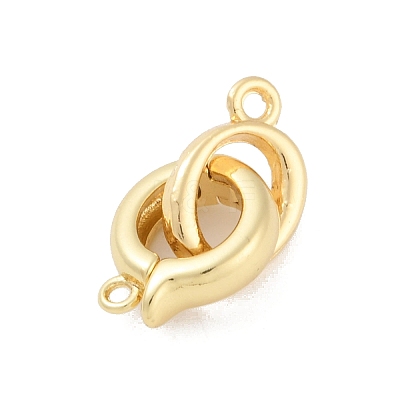 Rack Plating Brass Fold Over Clasps KK-A224-27A-G-1