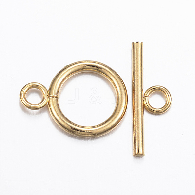 304 Stainless Steel Toggle Clasps STAS-H380-04G-1