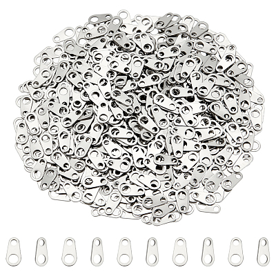 1000Pcs 316 Surgical Stainless Steel Chain Tabs STAS-UN0053-18-1