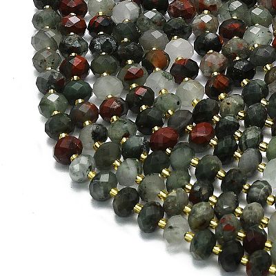 Natural Africa Bloodstone Beads Strands G-P573-A41-01-1