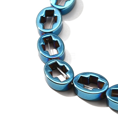 Electroplated Synthetic Non-magnetic Hematite Beads Strands G-L613-Z01-01A-1
