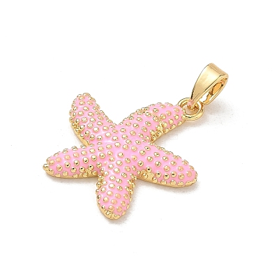Brass Enamel Pendants KK-CBA2CEF-01G-02-1