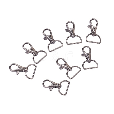 Zinc Alloy Swivel Lobster Claw Clasps PALLOY-YW0001-02B-1