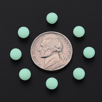 Opaque Acrylic Beads PAB702Y-B01-06-1