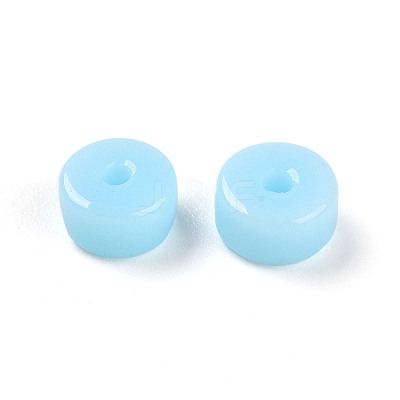 Opaque Solid Color Glass Beads GLAA-N007-6x3mm-A06-1