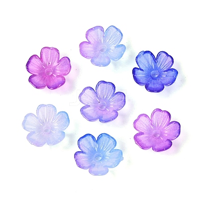 Transparent Plastic Bead Caps KY-Q005-02A-05-1