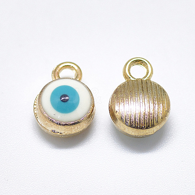 Light Gold Plated Alloy Charms LS-ENAM-S117-27C-1