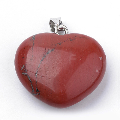 Natural Red Jasper Pendants G-S219-18I-1