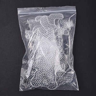 12Pcs 12 Styles Plastic Pegboards for  Mini Fuse Beads DIY-YW0017-55-1