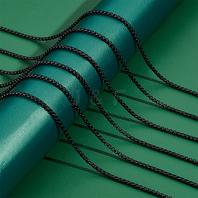 4.9~5m Spray Painted Stainless Steel Box Chains CHS-UN0001-15-1