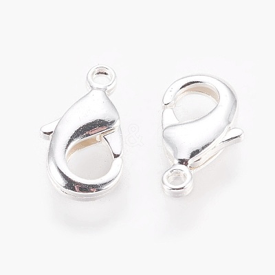 Brass Lobster Claw Clasps KK-S314-42S-1