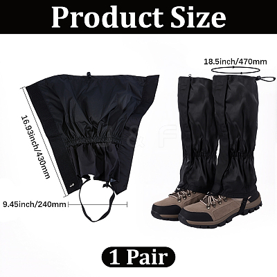 Polyester Snow Foot Covers AJEW-GF0013-88A-1
