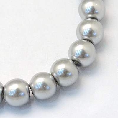 Baking Paint Glass Pearl Bead Strands HY-Q003-3mm-34-1