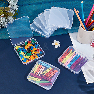 Plastic Bead Containers with Hinged Lid AJEW-WH0650-27-1