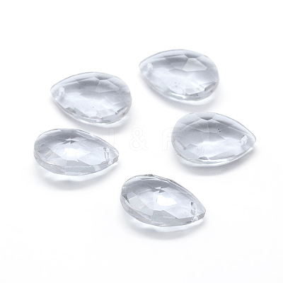 Faceted Glass Pendants GLAA-F069-S-A01-1