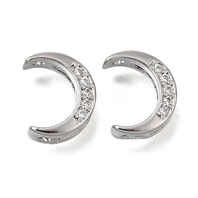 Brass Micro Pave Clear Cubic Zirconia Beads LS-CU-CBAC809-01P-1