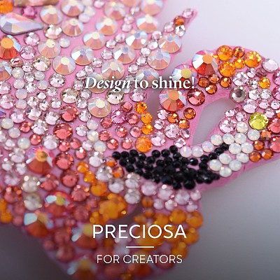 Preciosa® Crystal Hotfix Flatback Stones Y-PRC-HSS10-40080-200-1