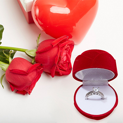 Rose Velvet Jewelry Boxes CON-WH0092-63B-1
