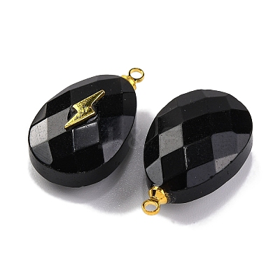 Natural Obsidian Pendants G-B089-01G-01-1