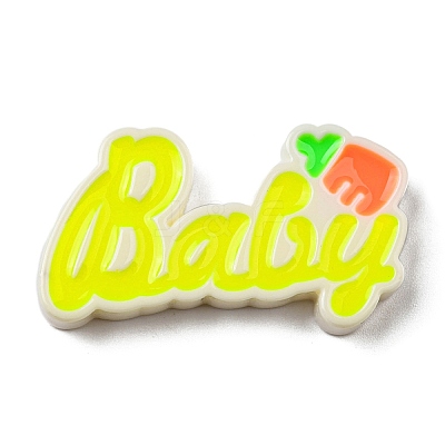 Opaque Resin Enamel Cabochons RESI-I050-01H-1